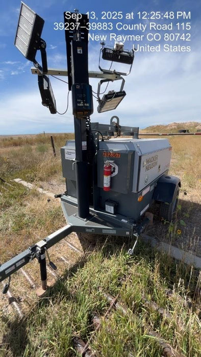 2022 Wacker Neuson LTW20Z1 Isuzu Dsl. Engine, 23' Mast, (4) 300W LED Lights, CWK, Programmable Dawn to Dusk, 360 Deg. Rotation, 57 Gal. Tank, Trailer Mounted