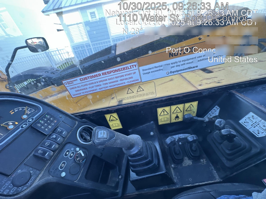 2018 JCB 510-56 JCB 510-56 Telehandler 74 HP w/CAB/HVAC, Beacon, Worklights, Aux Hydraulics, Solid Tires, 60" Carriage/Forks