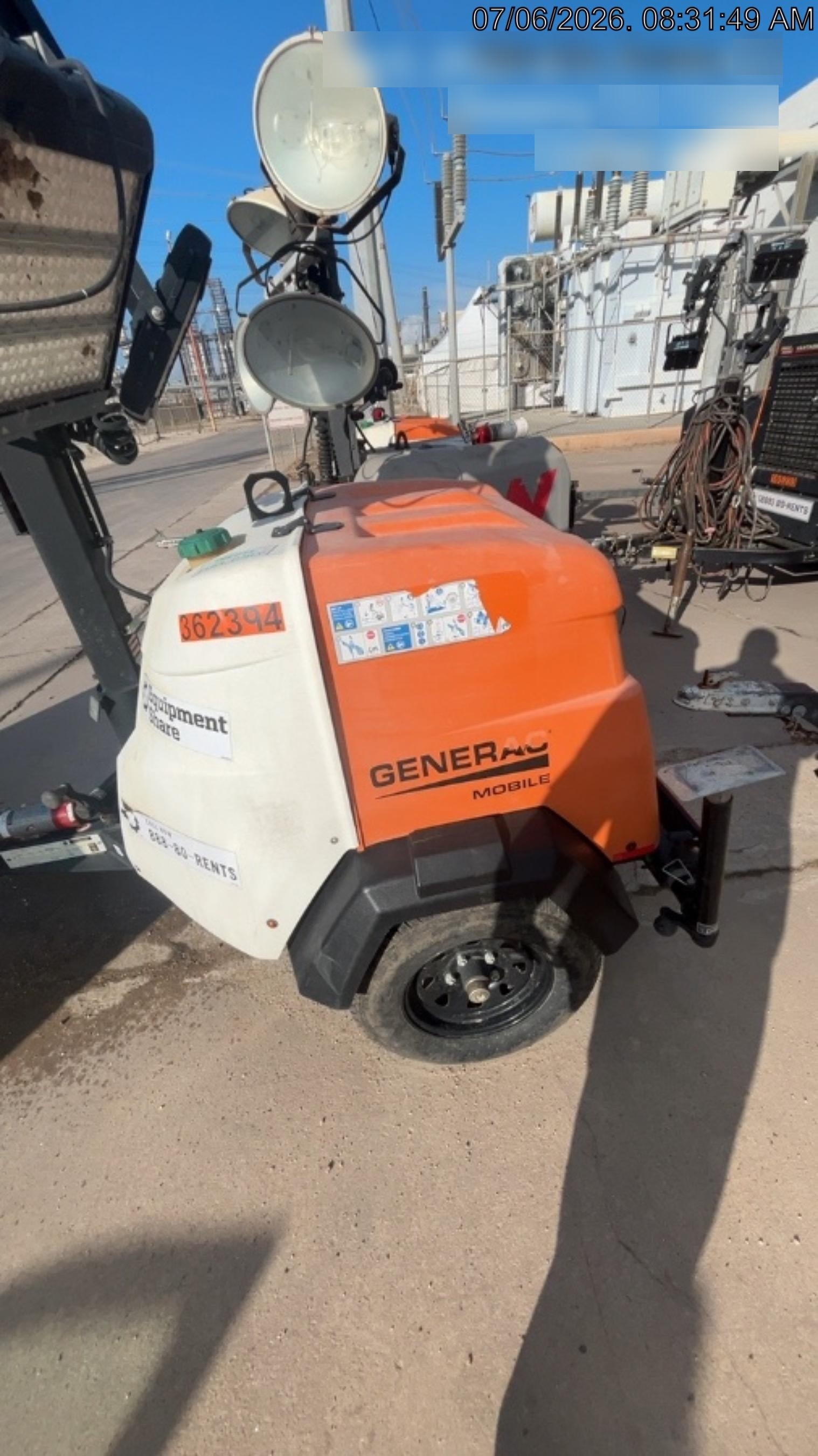 2023 Generac MLT2 Diesel, Flex Switch 120V Input, Powerzone Controller, 
(4) 320W LED Lights, 4kW Generator, 39.9 Gal Fuel Tank, 2" Ball, T3