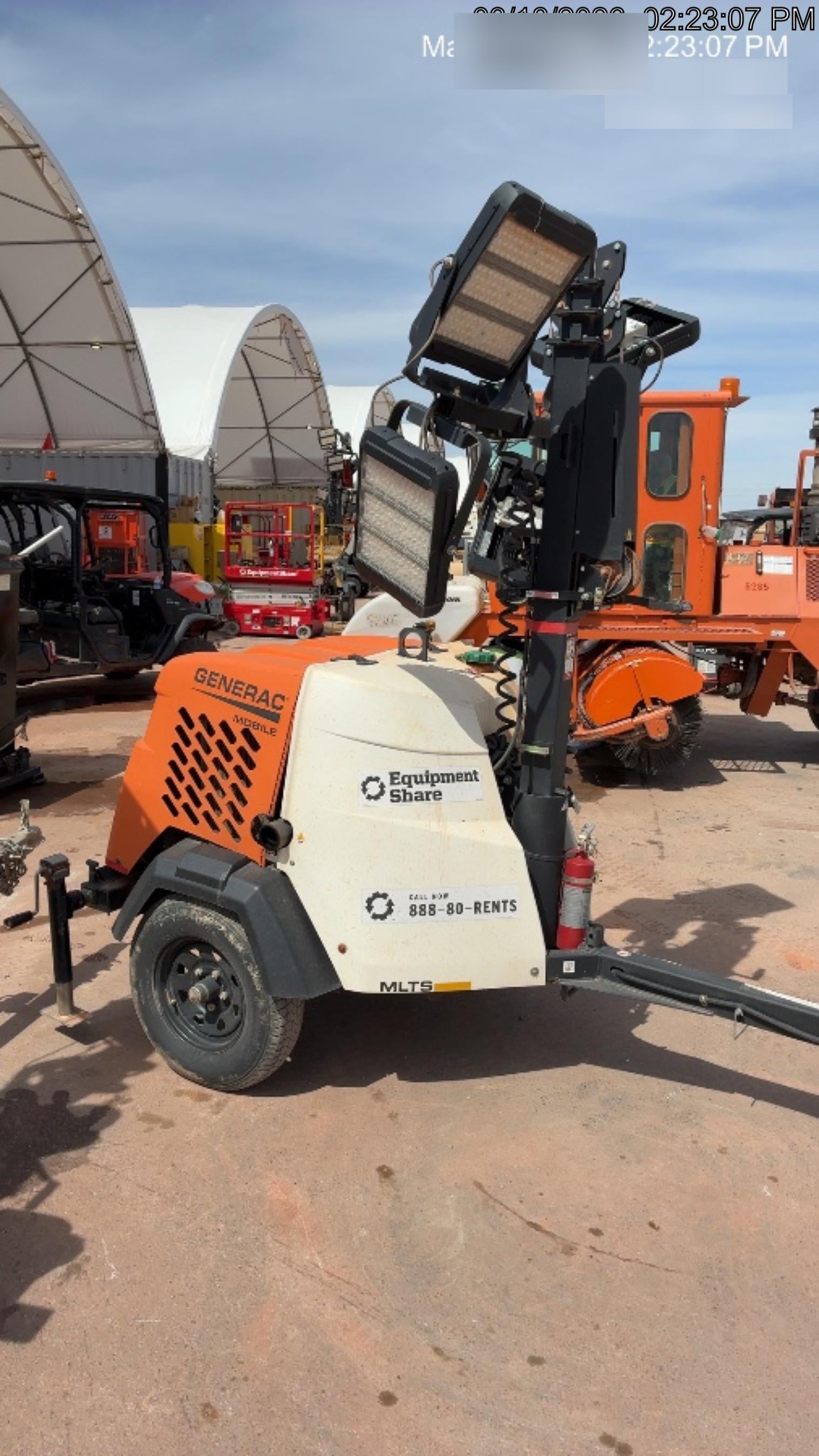 2024 Generac MLT2 Diesel, Flex Switch 120V Input, Powerzone Controller, 
(4) 320W LED Lights, 4kW Generator, 39.9 Gal Fuel Tank, 2" Ball, T3