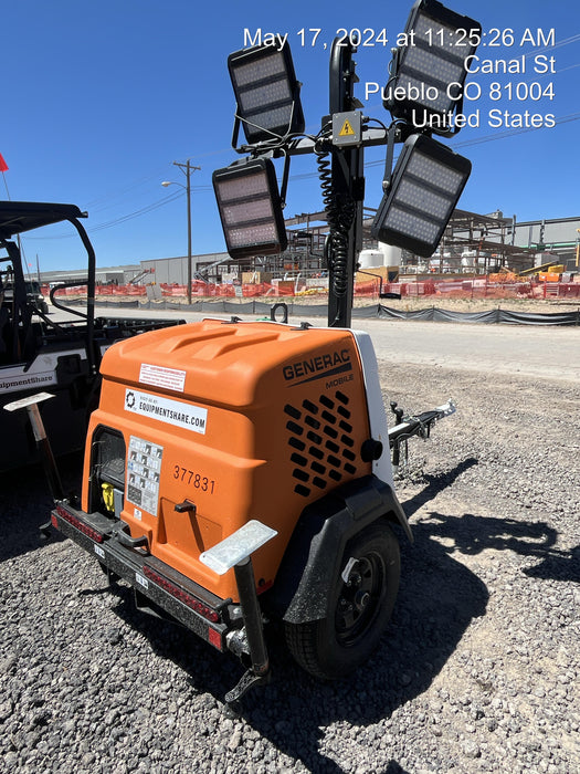 2023 Generac MLT2 Diesel, Flex Switch 120V Input, Powerzone Controller, 
(4) 320W LED Lights, 4kW Generator, 39.9 Gal Fuel Tank, 2" Ball, T3