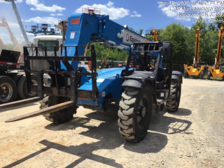 2019 Genie GTH-636 Canopy, Solid RT Tires, LED Work Lights, Beacon 60" QA Carriage, 48" Forks