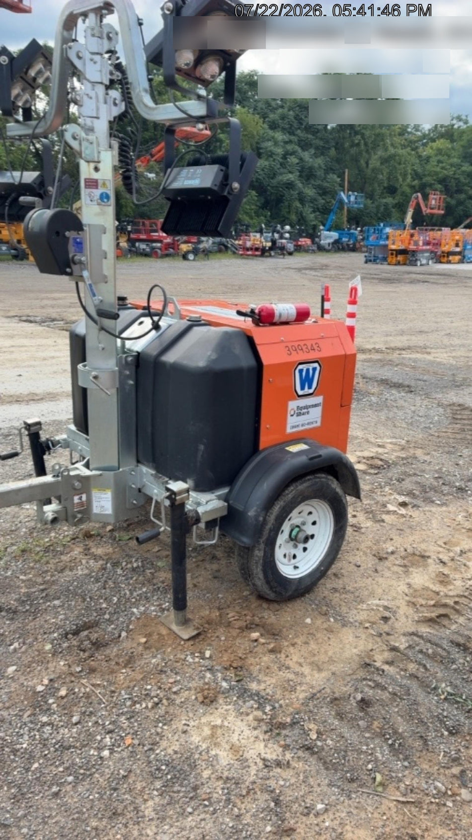 2024 Wanco WLTT-4MM4K Diesel, Deep Sea Controller, Shore Power Plug, Auto Start, (4) 350W LED Floodlights, 4kW Generator, 60 Gal Fuel Tank, 2" Ball, T3