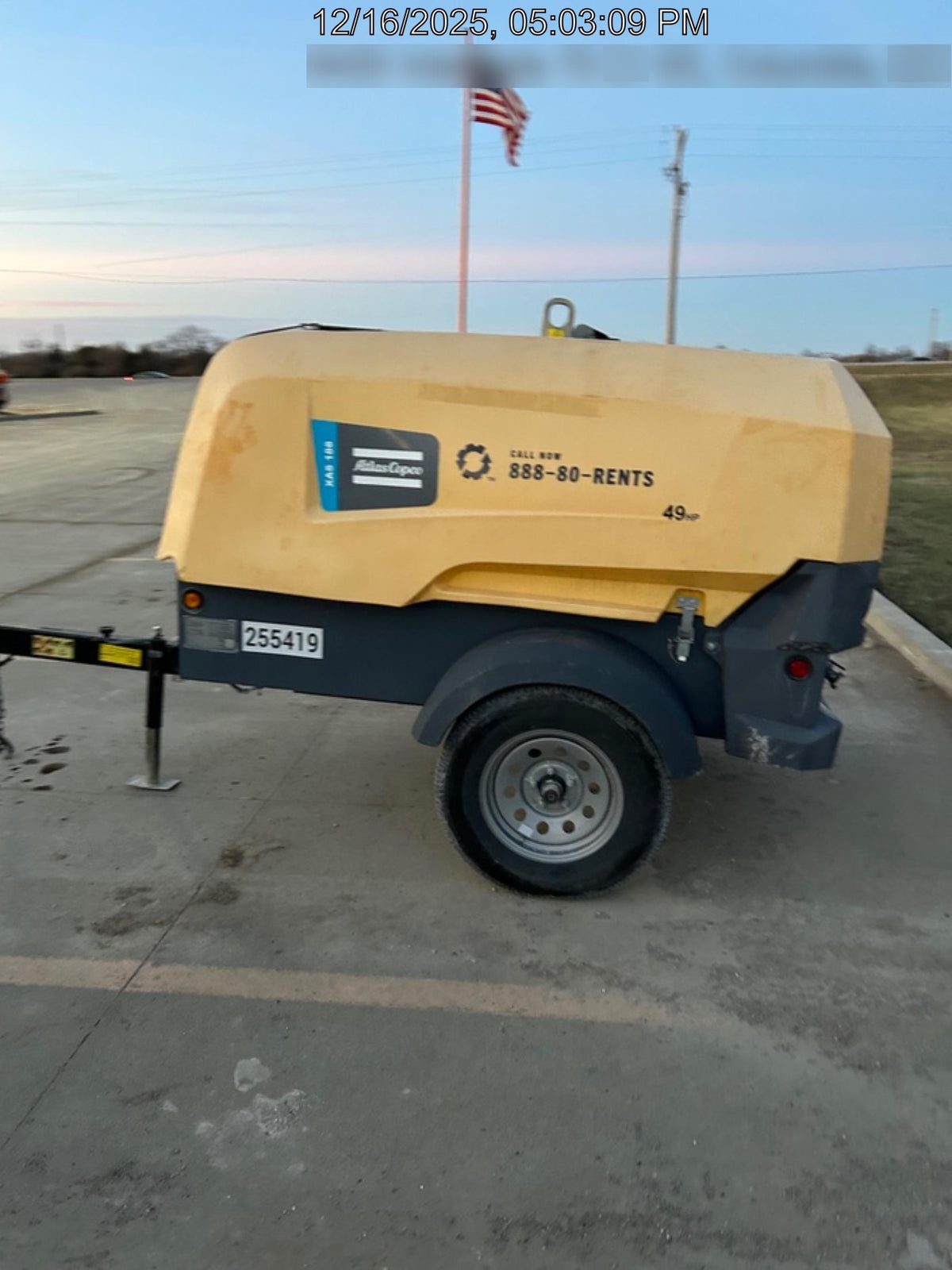 2022 ATLAS COPCO XAS188 CWK