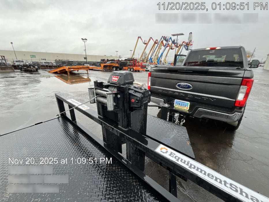 2025 TEXAS PRIDE TRAILERS 21' Lowboy Gravity Tilt Bed 14K Bumper Pull Trailer