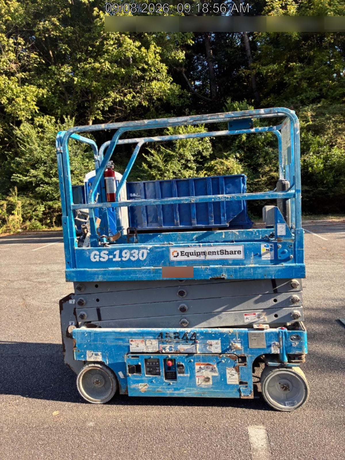 2019 Genie GS-1930 Fixed rails with chain Entry
