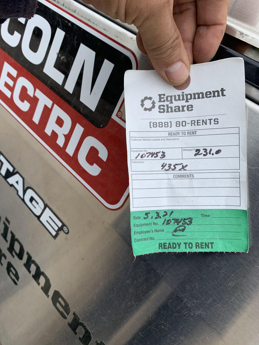 2020 Lincoln Electric Vantage 435 Ready Pak 3