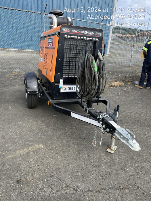 2021 Lincoln Electric Vantage 549X Ready Pak 3, ORANGE (includes trailer, cable rack, fender light kit)