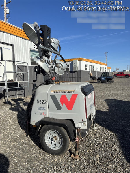 2017 Wacker Neuson LTV6L-MH Wacker Neuson 6 kW Towable Light Generator