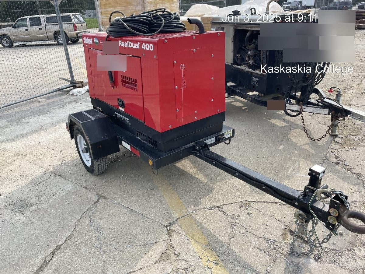 2022 Shindaiwa DGW400MDL Kubota D902 Engine, 23 HP, Dual Op Welder, Wire, Arc, Droop Stick, Tig, and CC Stick Functionality, Simulphase, 3 Phase and 1 Phase Gen Output, Single Axle NB Trlr, Slr Trckl Chrg 12V 12W, Fire Ext