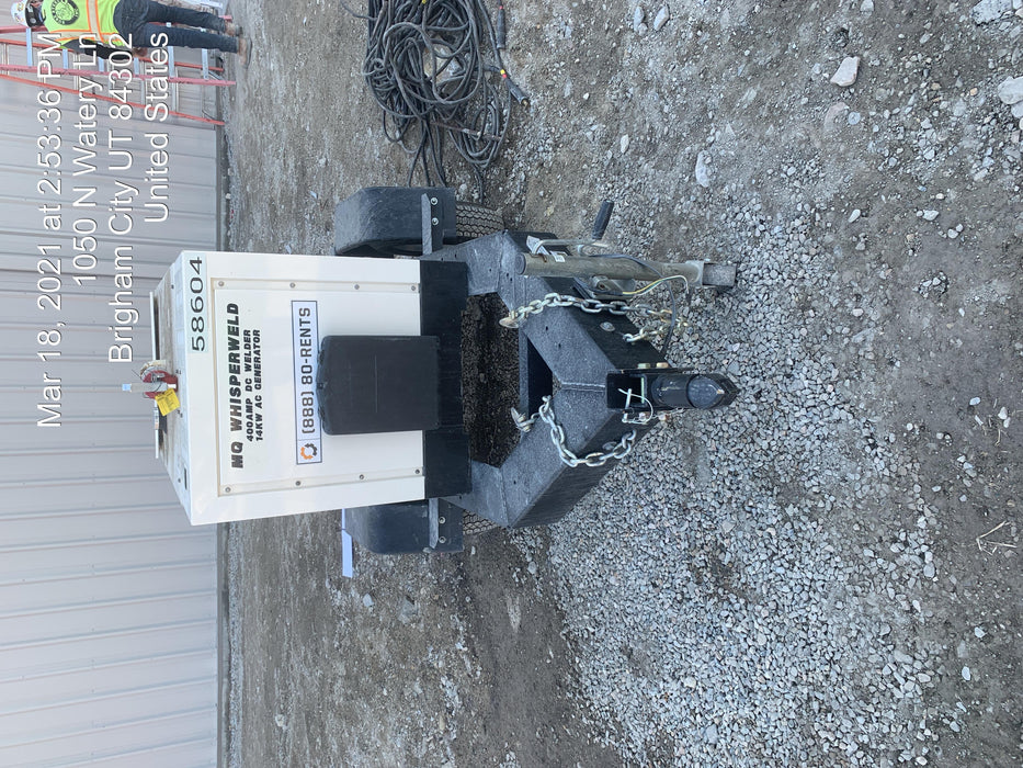 2020 Multiquip DLW400ESA4 400 amp Welder, 14kW, 120/240V, T4F Kubota, Trailer