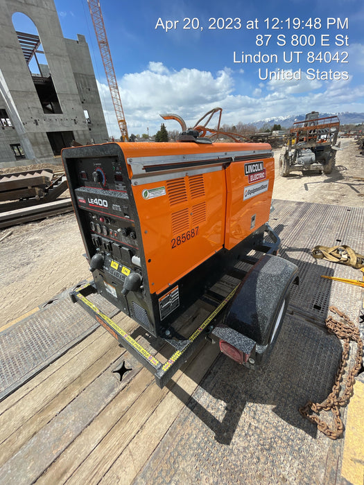 2022 Lincoln Electric LE400 Kubota V1505, Trlr, Cable Rack, Light Kit, ES Decals, T3