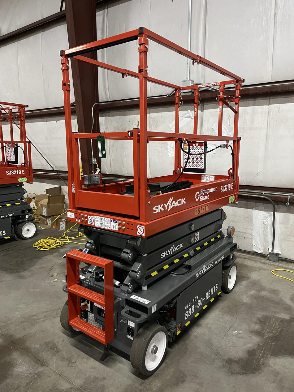 2024 Skyjack SJ3219 Electric Drive, Sld NM Tires, DBcns, RFRails, Power to Platform, T3 + Access Control