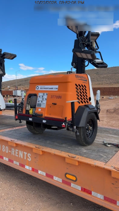 2023 Generac MLT2 Diesel, Flex Switch 120V Input, Powerzone Controller, 
(4) 320W LED Lights, 4kW Generator, 39.9 Gal Fuel Tank, 2" Ball, T3