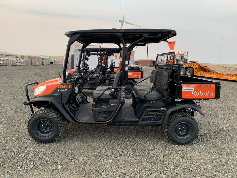 2022 Kubota RTV-X1140W-H Plastic Canopy, Windshield Acrylic Clear, LED Strobe Light, Wire Harness Kit, Back up Alarm