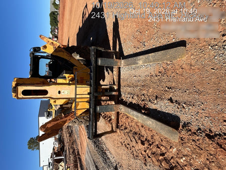 2019 JCB 510-56 Open ROPS, 74 HP, Solid Tires, Worklights, Beacon, Aux Hydraulics, Lifting Eye w/72" Carriage/60" Forks