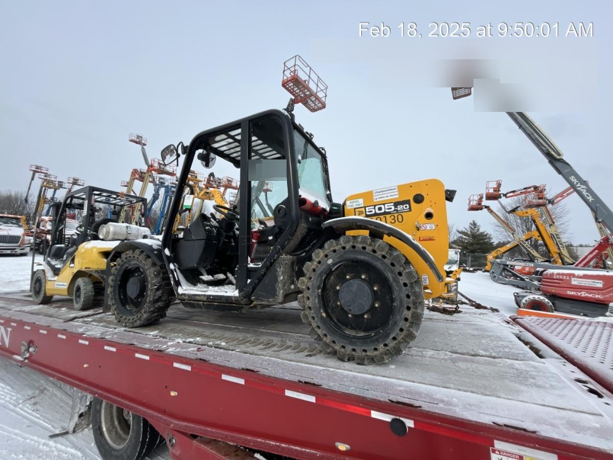 2020 JCB 505-20TC Canopy, Solid Tires, Work Lights, Beacon, Aux Hydraulics, Back up Alarm, ES Decals