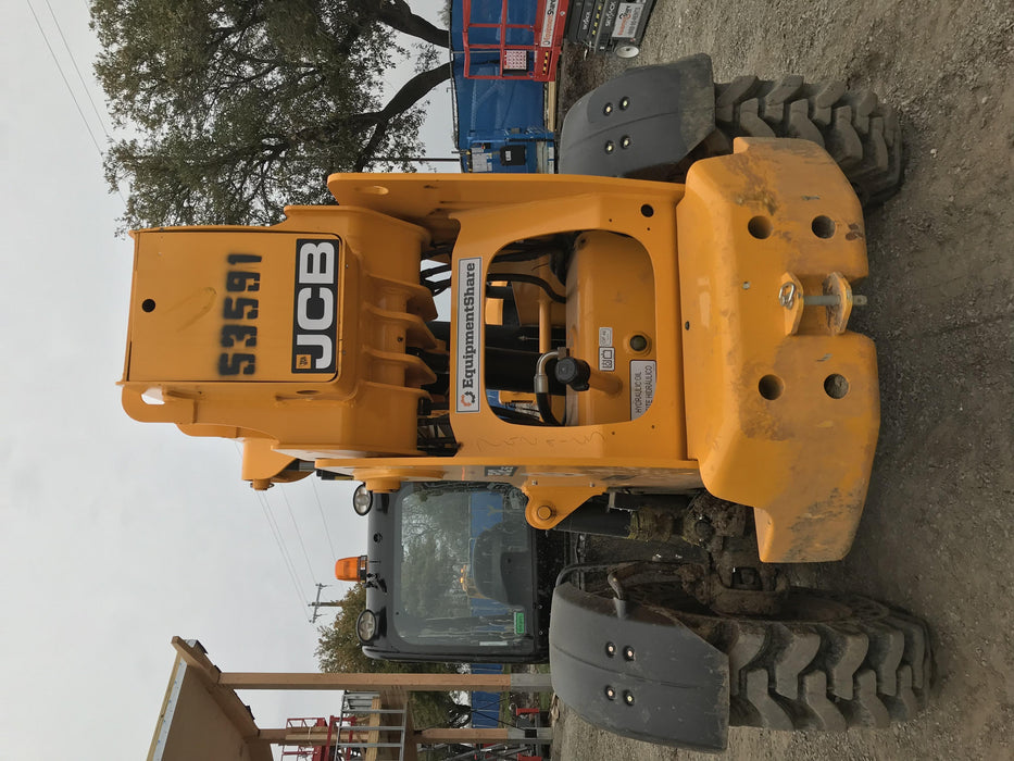 2019 JCB 512-56 Canopy, 109 HP, Solid Tires, STD Worklight, Beacon, Aux Hydraulics, Lifting Eye, Back up Alarm w/66" Carriage/60" Forks