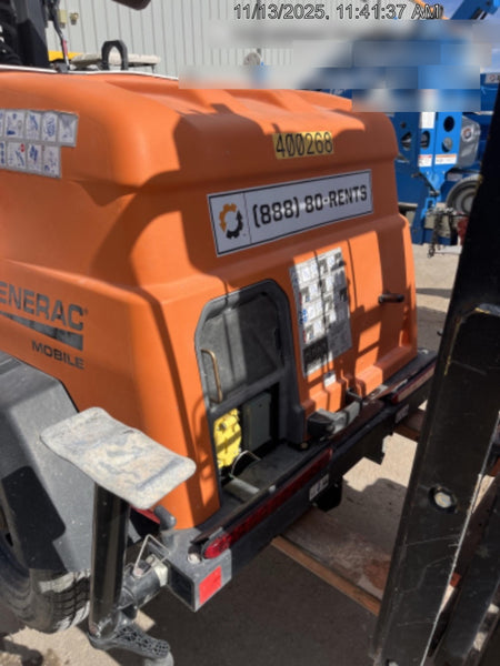 2024 Generac MLT2 Diesel, Flex Switch 120V Input, Powerzone Controller, 
(4) 320W LED Lights, 4kW Generator, 39.9 Gal Fuel Tank, 2" Ball, T3