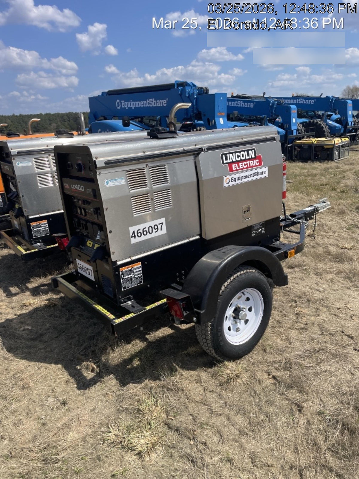 2024 Lincoln Electric LE400 Kubota V1505, Trlr, Cable Rack, Light Kit, ES Decals, T3