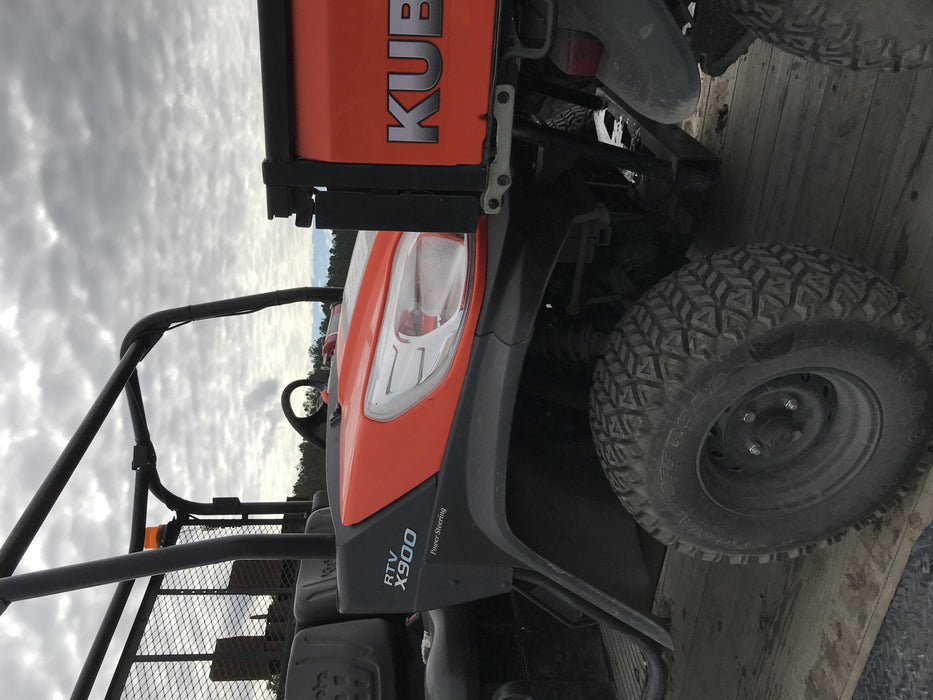 2019 Kubota RTV-X900 4wd Utility Cart, LED Strobe, Windshield Tempered Glass, Plastic Canopy, Backup Alarm