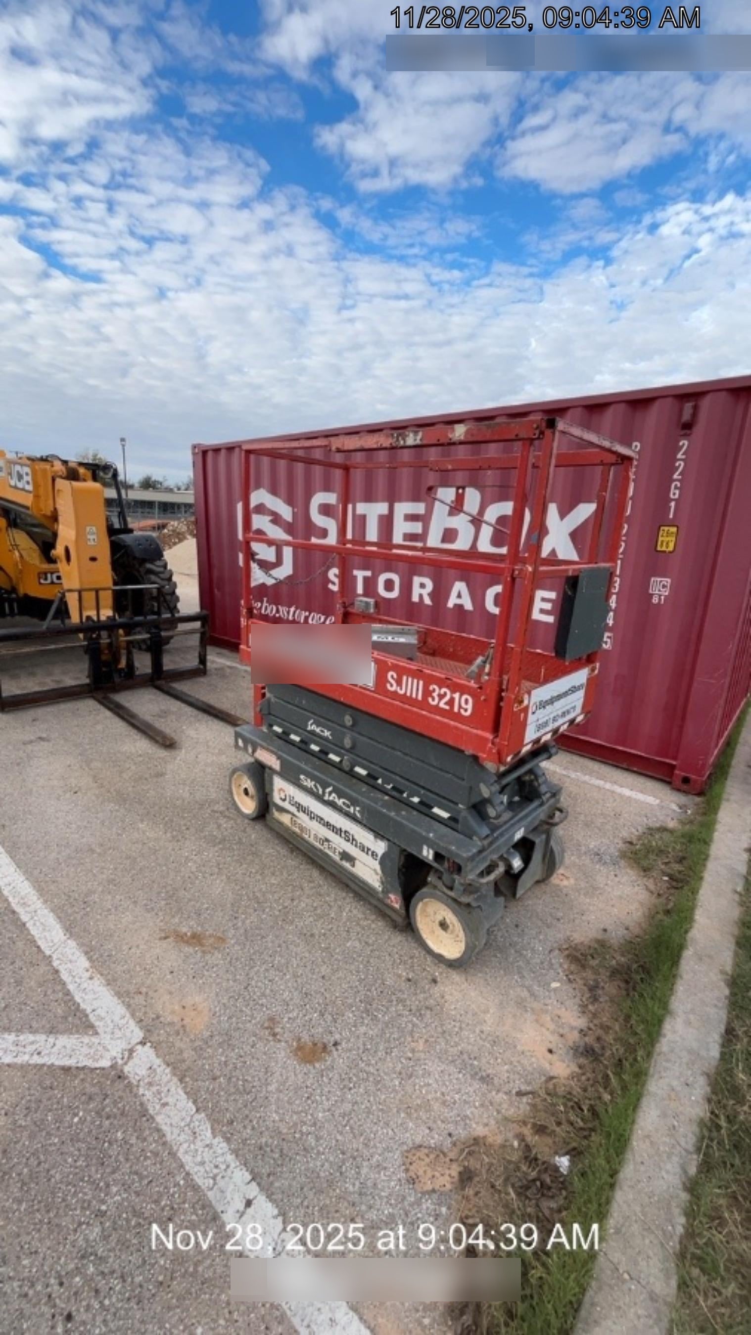 2019 Skyjack SJIII-3219 Standard Options, Trojan Batteries