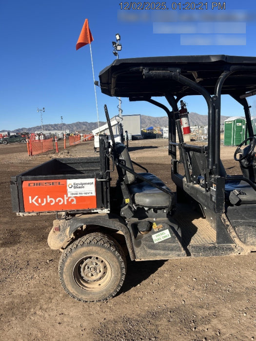 2022 Kubota RTV-X1140W-H Plastic Canopy, Windshield Acrylic Clear, LED Strobe Light, Wire Harness Kit, Back up Alarm