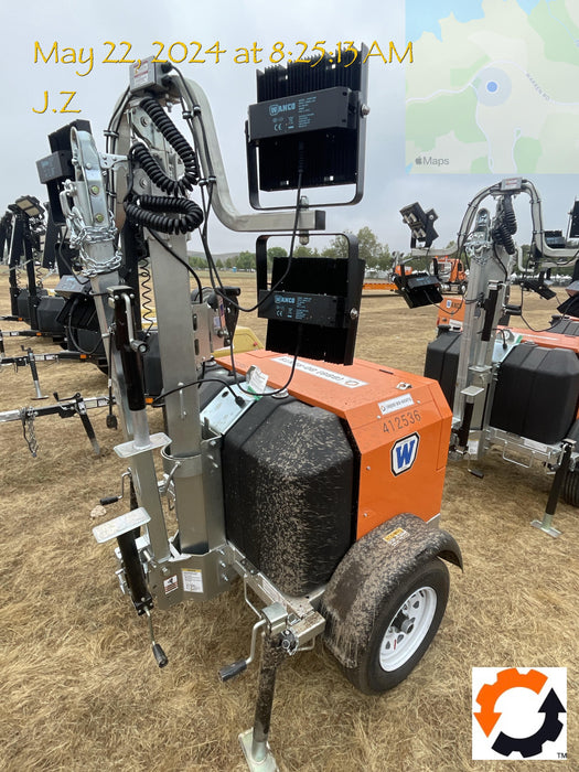 2024 Wanco WLTT-4MM4K Diesel, Deep Sea Controller, Shore Power Plug, Auto Start, (4) 350W LED Floodlights, 4kW Generator, 60 Gal Fuel Tank, 2" Ball, T3