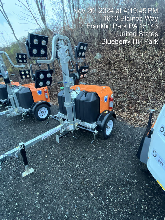 2024 Wanco WLTT-4MM4K Diesel, Deep Sea Controller, Shore Power Plug, Auto Start, (4) 350W LED Floodlights, 4kW Generator, 60 Gal Fuel Tank, 2" Ball, T3