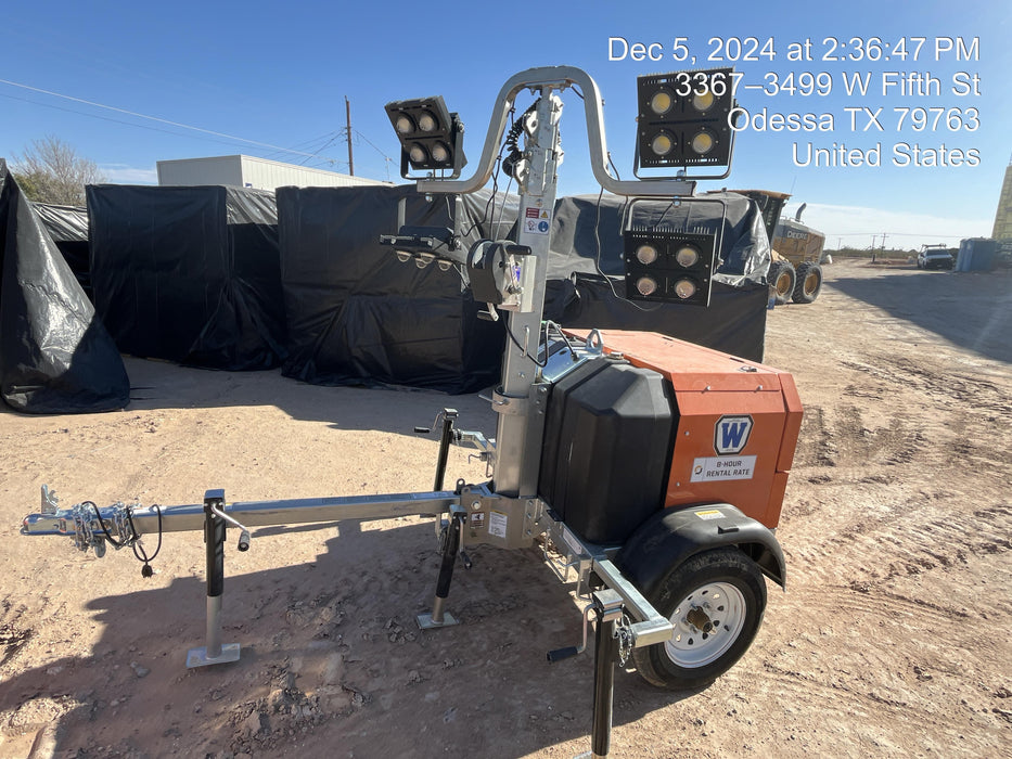 2024 Wanco WLTT-4MM4K Diesel, Deep Sea Controller, Shore Power Plug, Auto Start, (4) 350W LED Floodlights, 4kW Generator, 60 Gal Fuel Tank, 2" Ball, T3