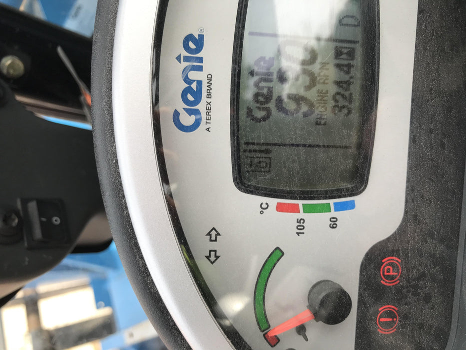 2019 Genie GTH-5519 Cab/Heat/AC, Solid RT Tires, LED Work Lights, Beacon, 48" Carriage, 48" Forks