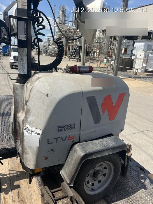 2019 Wacker Neuson LTV6L-MH Wacker Neuson LTV6L Mobile Light Tower w/Fuel Level Sensor Installed