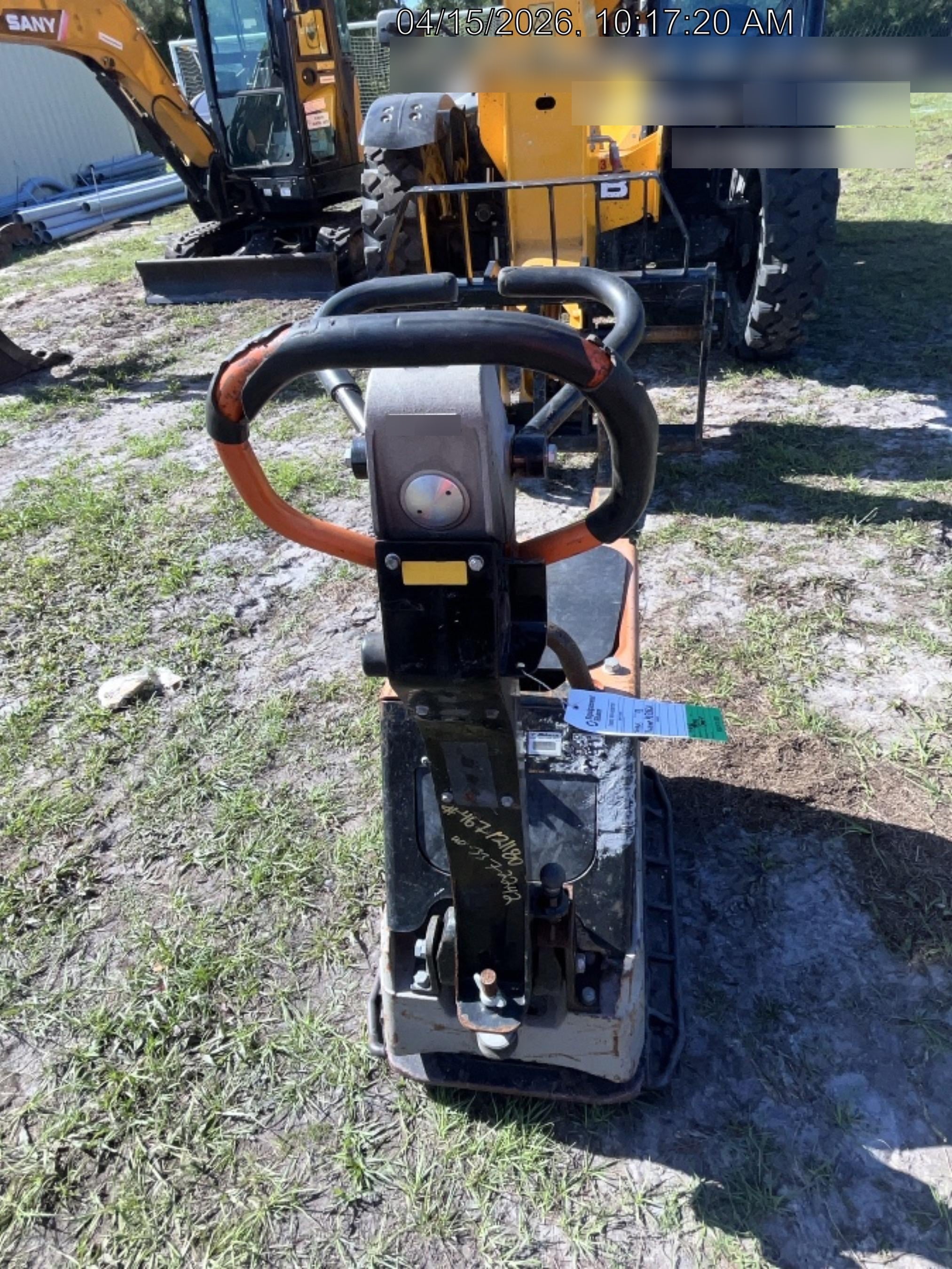 2023 Multiquip MV308GH Honda GX270, 18" Plate, Tachometer