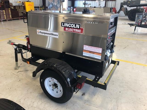 2019 Lincoln Electric Vantage 322 Welder Ready-Pak 3, Two wheel trailer, Fender and Light kit, Cable Rack