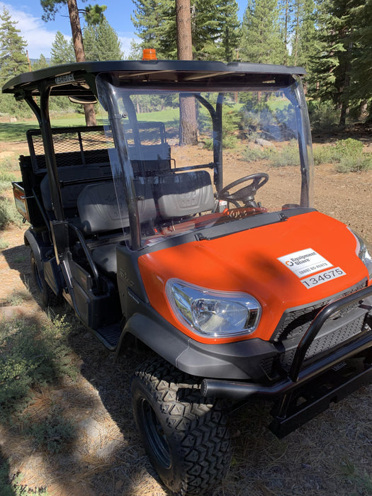 2022 Kubota RTV-X1140W-H Plastic Canopy, Windshield Acrylic Clear, LED Strobe Light, Wire Harness Kit, Back up Alarm