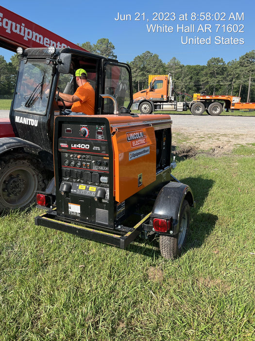 2022 Lincoln Electric LE400 Kubota V1505, Trlr, Cable Rack, Light Kit, ES Decals, T3