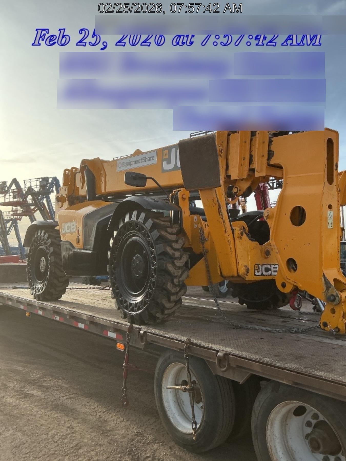 2020 JCB 512-56 Canopy, 74 HP, Solid Tires, STD Worklight, Beacon, Aux Hydraulics, Lifting Eye, Backup Alarm w/72" Carriage, 60" Forks