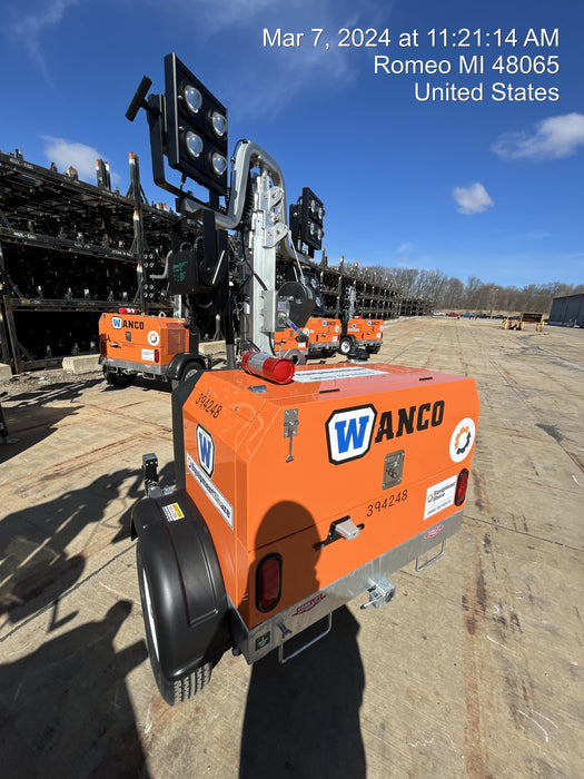 2024 Wanco WLTT-4MM4K Diesel, Deep Sea Controller, Shore Power Plug, Auto Start, (4) 350W LED Floodlights, 4kW Generator, 60 Gal Fuel Tank, 2" Ball, T3