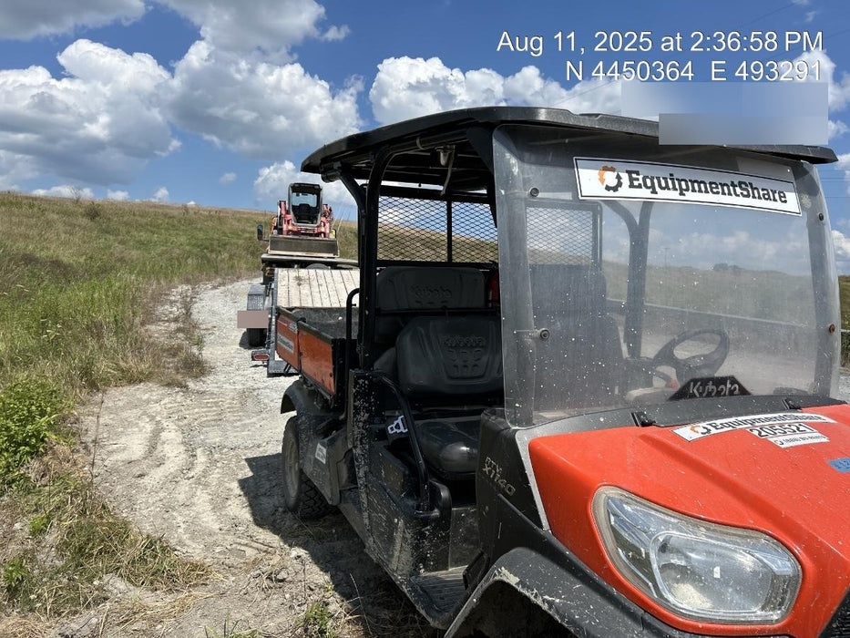 2022 Kubota RTV-X1140W-H Plastic Canopy, Windshield Acrylic Clear, LED Strobe Light, Wire Harness Kit, Back up Alarm