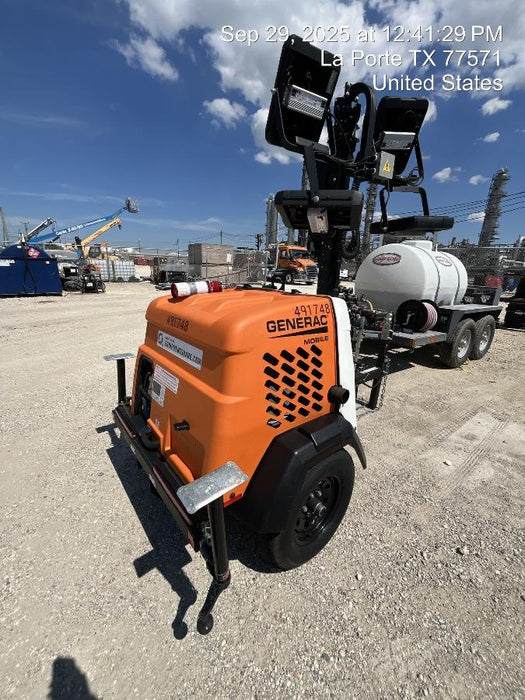 2025 Generac MLTS-4 Diesel, Mitsubishi L2E, 7.1 hp @1800 rpm, Flex Switch 120V Input, Powerzone Controller, (4) 320W LED Lights, 4kW Generator, 39.9 Gal Fuel Tank, 2" Ball, ES Decals