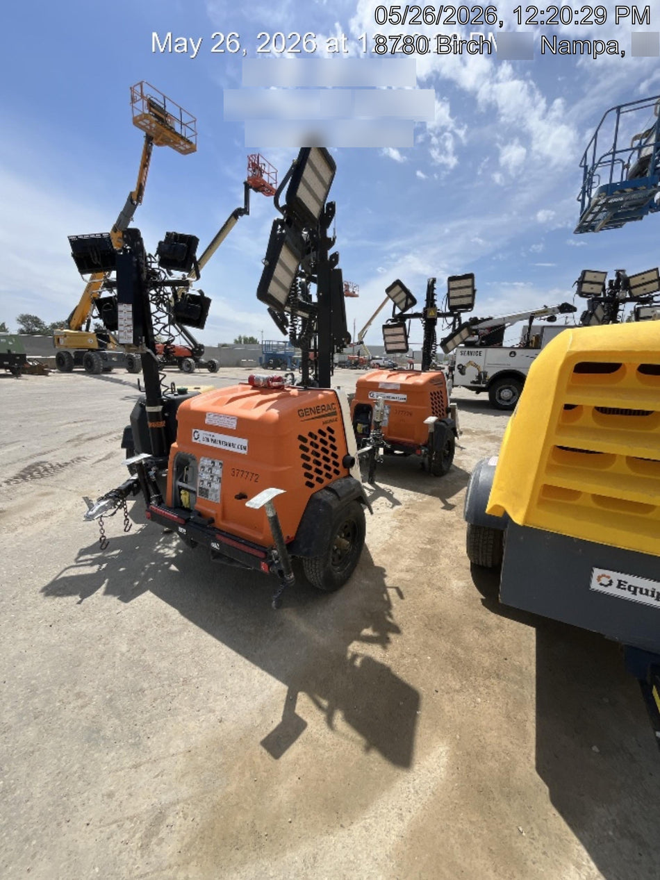 2023 Generac MLT2 Diesel, Flex Switch 120V Input, Powerzone Controller, 
(4) 320W LED Lights, 4kW Generator, 39.9 Gal Fuel Tank, 2" Ball, T3