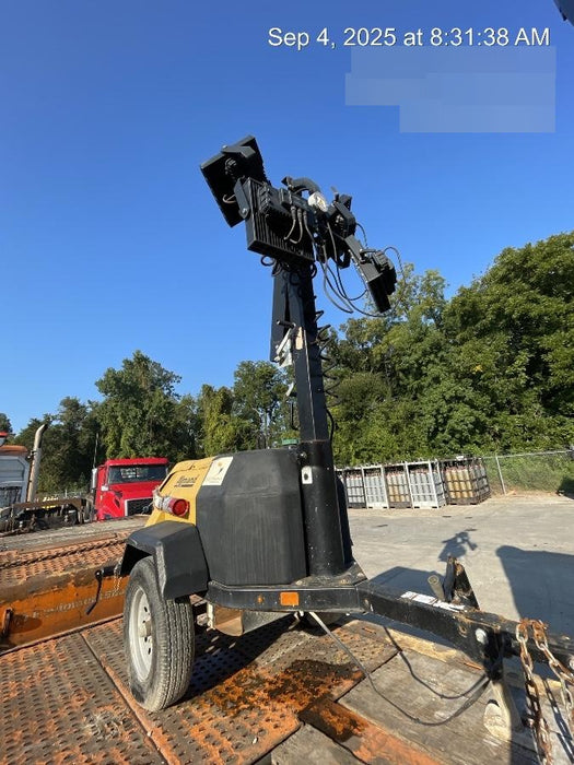 2022 Allmand NLV3GR (4) LED Light Fixture 350W, 23' Vertical Mast, 3kW Prime, Towable, Deep Sea L401, Leveling Jacks, Yanmar T4F 5.8hp