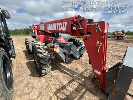 2018 Manitou MTA10055 Manitou MTA 10055 w/Cab/Heat/AC, Work Lights/Strobe, Aux Hyd, Solid Tires, Lift Hook, 66" Carriage, 60" Forks