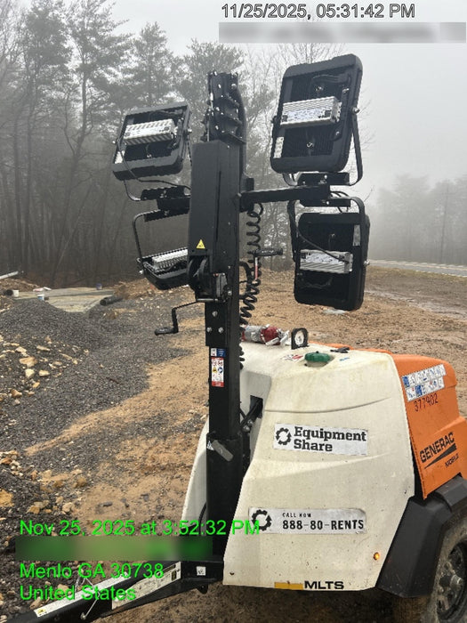 2023 Generac MLT2 Diesel, Flex Switch 120V Input, Powerzone Controller, 
(4) 320W LED Lights, 4kW Generator, 39.9 Gal Fuel Tank, 2" Ball, T3