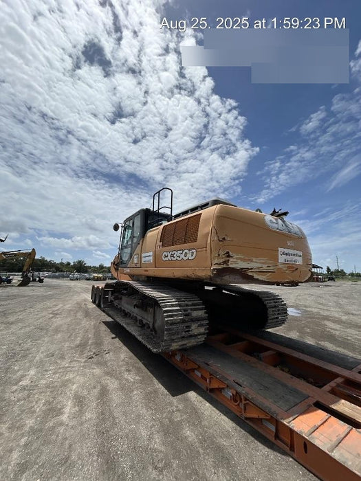 2015 Case CX350D CAB A/C, 13'-3" ARM, STEEL TRACKS, THUMB