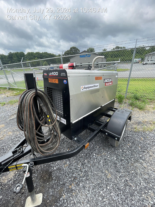 2024 Lincoln Electric LE400 Kubota V1505, Trlr, Cable Rack, Light Kit, ES Decals, T3