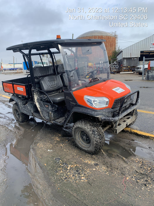 2020 Kubota RTV-X1140W-H 4wd Utility Cart, 4 Seat, Diesel, LED Strobe, Windshield Tempered Glass, Plastic Canopy, Wire Harness Kit, Backup Alarm