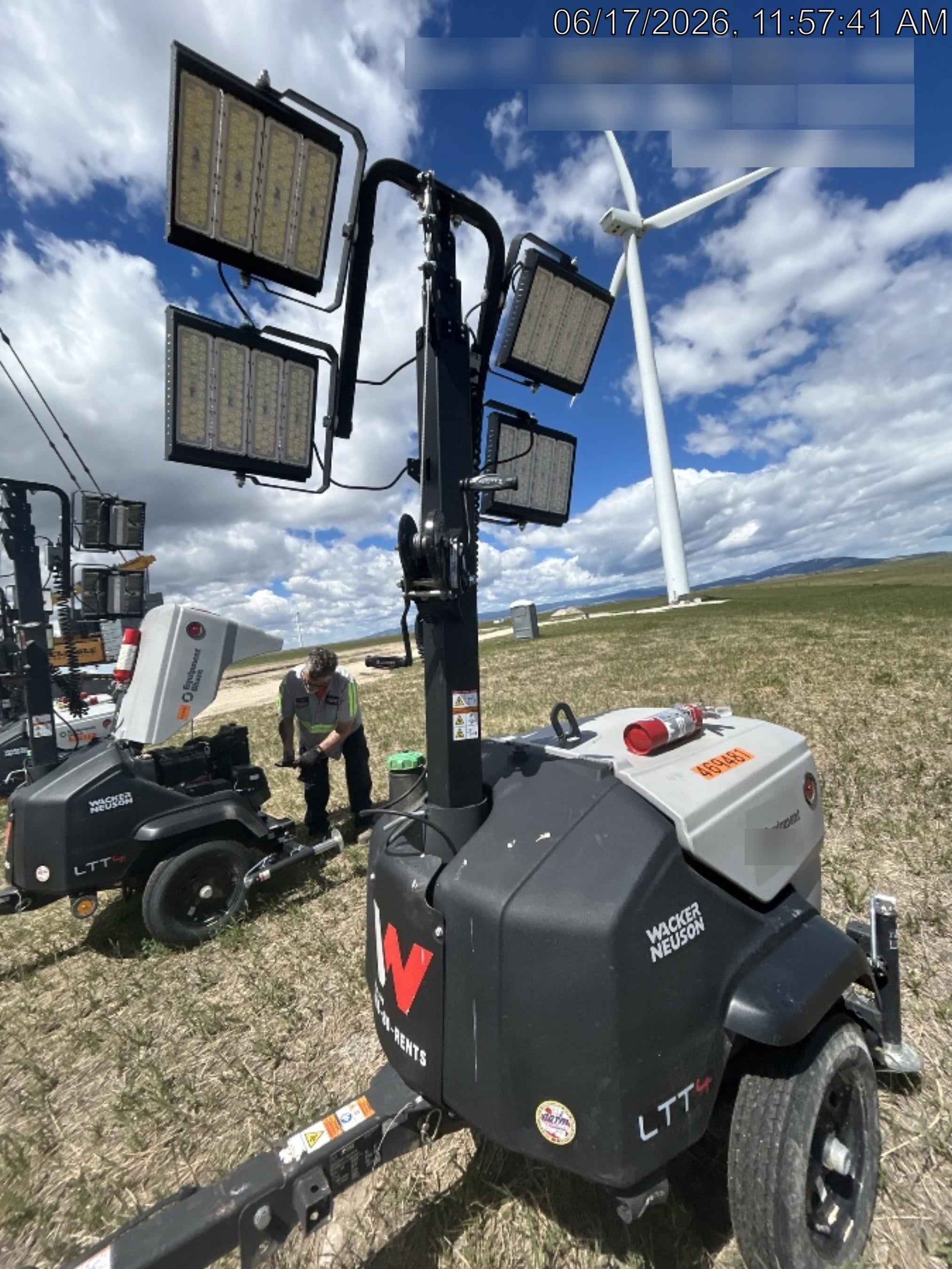 2024 Wacker Neuson LTT4 Diesel, Kohler KDW702, Deep Sea Controller, Auto Start, LED 320W, Bypass Outlet, T3