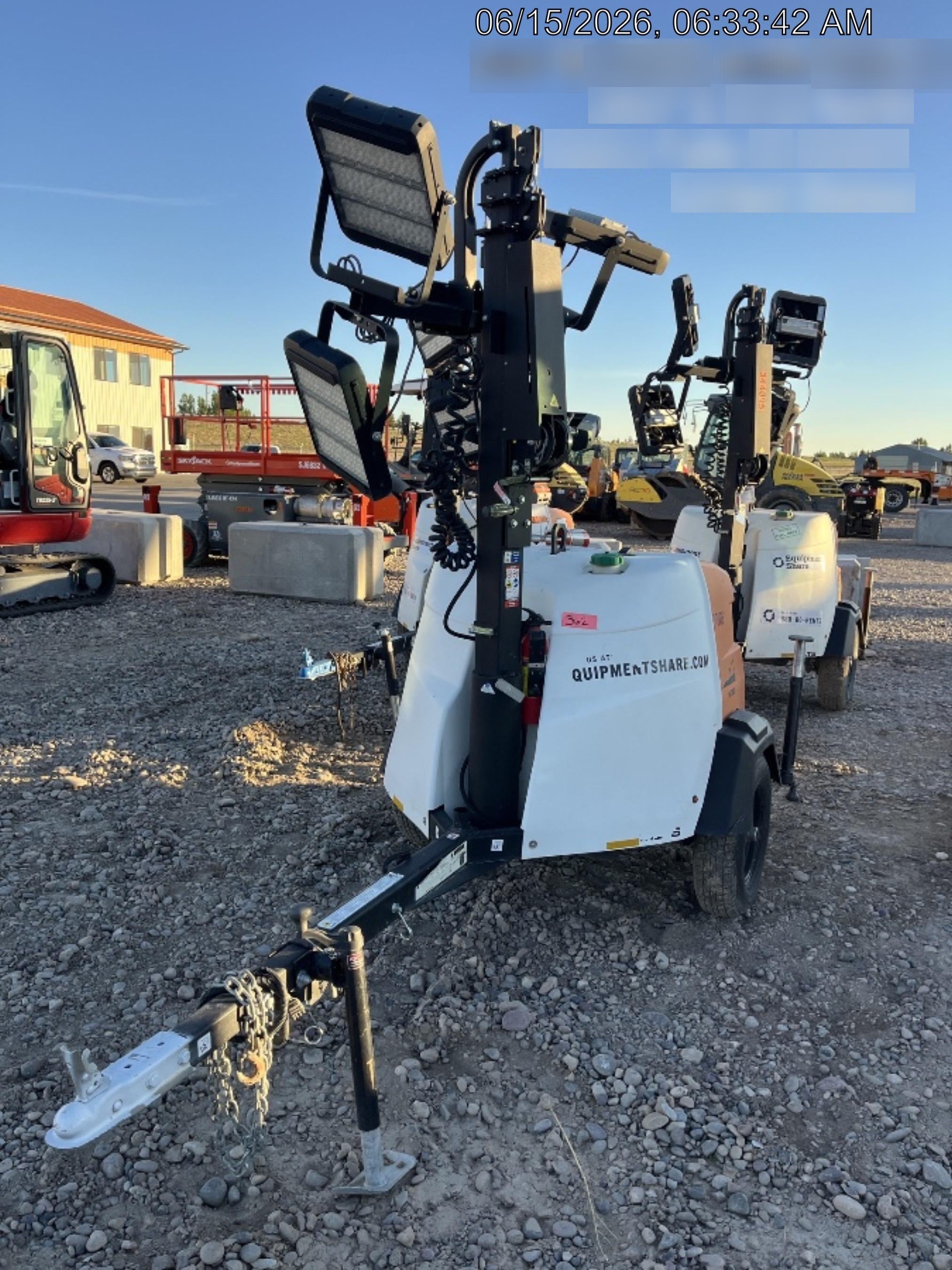 2023 Generac MLT2 Diesel, Flex Switch 120V Input, Powerzone Controller, 
(4) 320W LED Lights, 4kW Generator, 39.9 Gal Fuel Tank, 2" Ball, T3