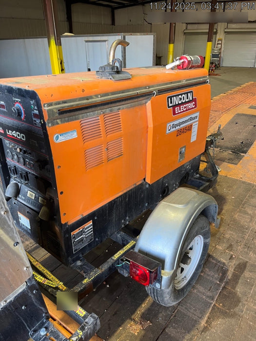 2022 Lincoln Electric LE400 Kubota V1505, Trlr, Cable Rack, Light Kit, ES Decals, T3